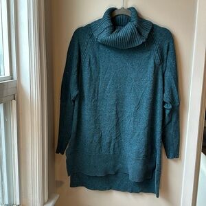Seraphine green funnel neck maternity sweater